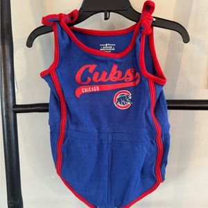 Cubs baby girl romper